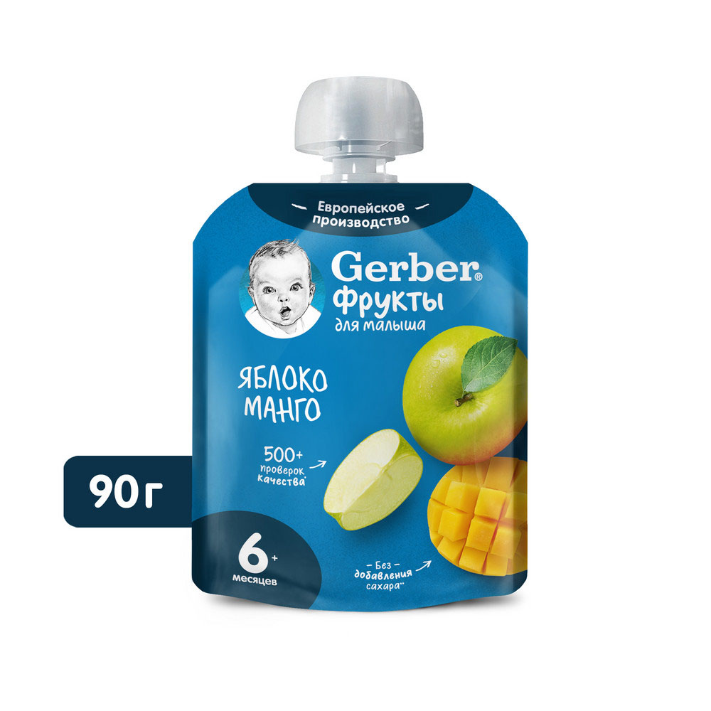 Пюре фруктовое Gerber яблоко/манго с 6 мес 90г г/п