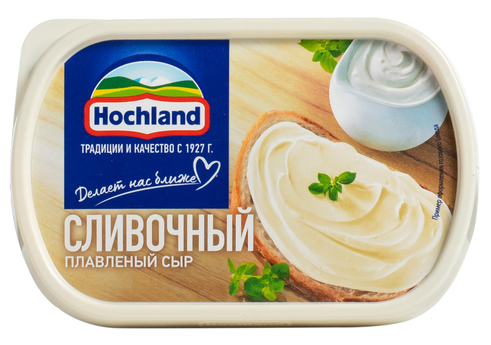 БЗМЖ Сыр плав Hochland сливочный 55% 400г пл/в Россия