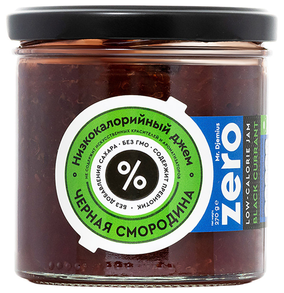 Джем Mr. Djemius ZERO черная смородина 270г