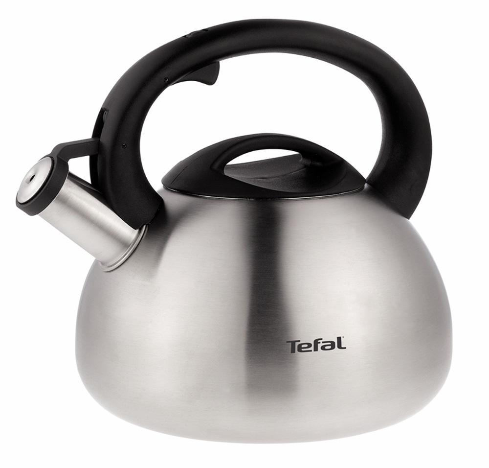 Чайник Tefal со свистком шлифованная нержавеющая сталь 2,5л