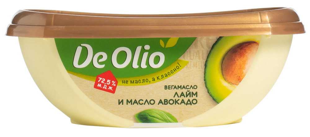 Крем на растит маслах De olio лайм /масло авокадо 72,5% 220г