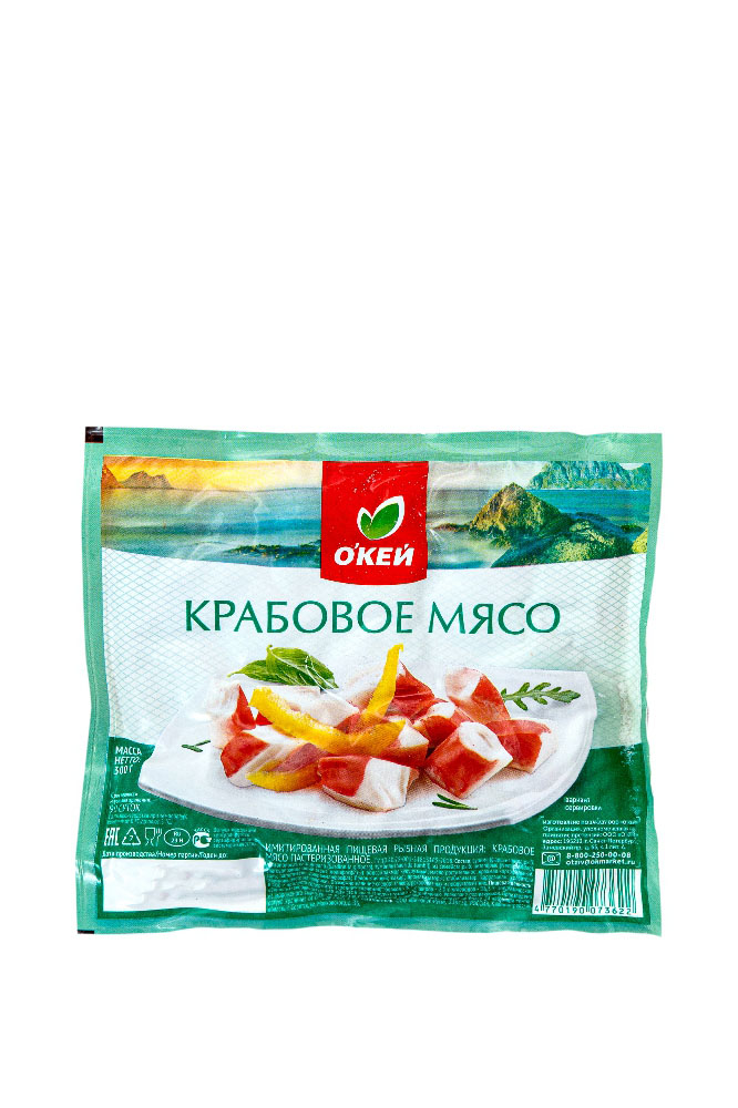 Крабовое мясо ОКЕЙ охл имит 300г