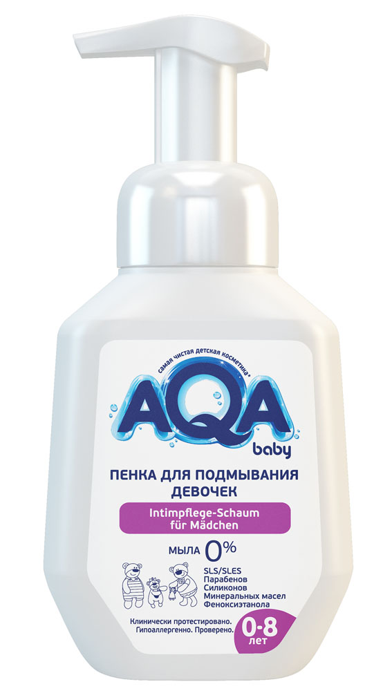 Пенка д/подмывания девочек AQA baby 250мл