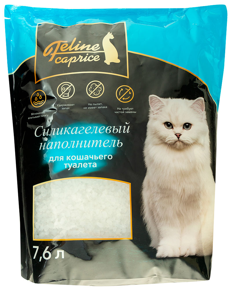 Наполнитель д/кошачьих туалетов Feline Caprice силикагель 7,6л (Окей)