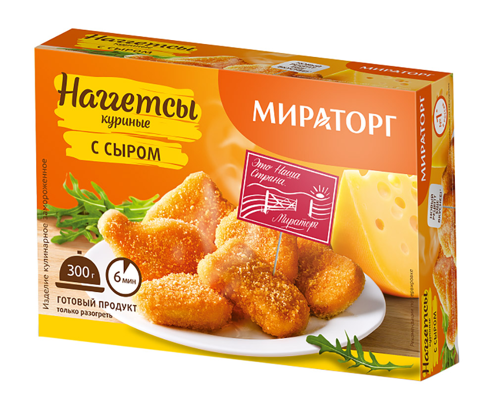 Наггетсы Мираторг c сыром 300г