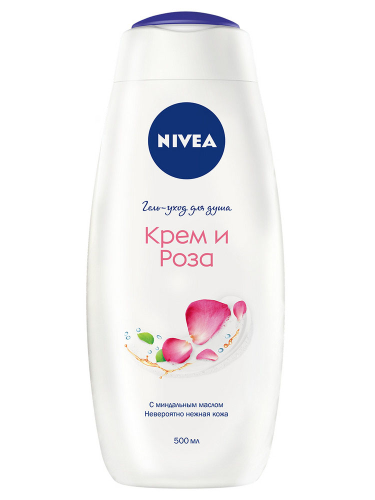 Гель-уход д/душа Nivea Крем и Роза 500мл