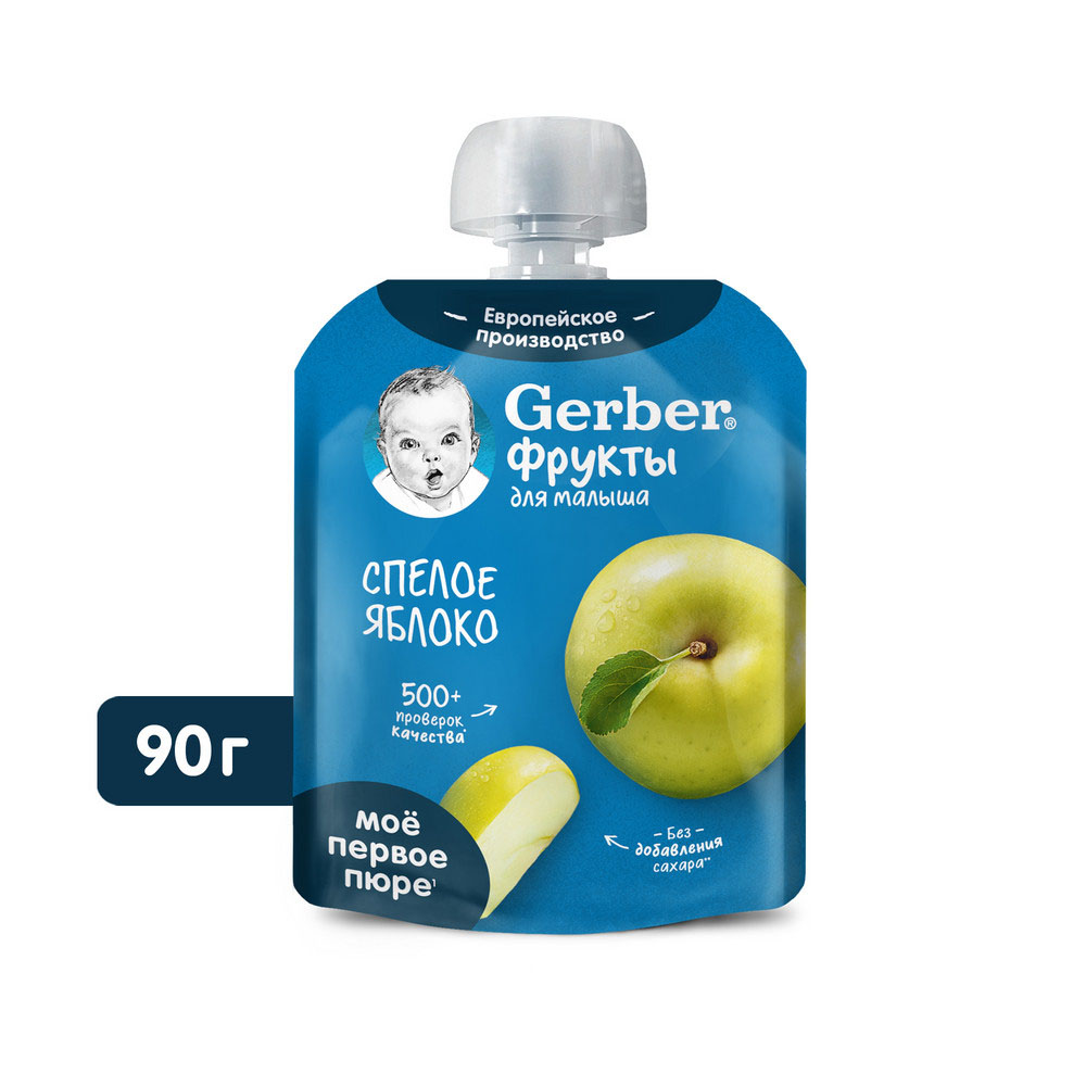 Пюре фруктовое Gerber Спелое яблоко с 4 мес 90г г/п