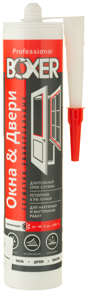 Boxer U, герметик силиконовый универсальный бесцветный, 260ml